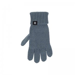 Pure Pure Finger-Handschuhe Wolle-Baumwolle-Seide stormy-blue