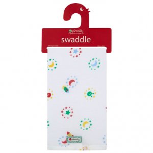 piccalilly swaddle Mulltuch 120 x120 cm Space Weltraum