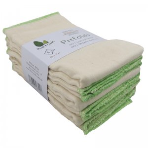 Avo & Cado Prefolds Einlage aus Bio-Baumwolle 6er-Pack Gre 2