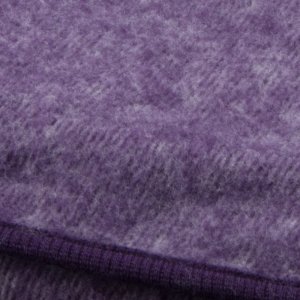Cosilana Baby Decke aus Fleece Wolle-Baumwolle 75x100cm lila-melange