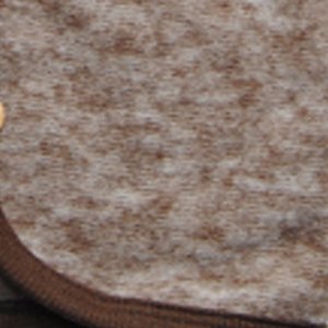 Cosilana Baby Decke aus Fleece Wolle-Baumwolle 75x100cm braun-melange