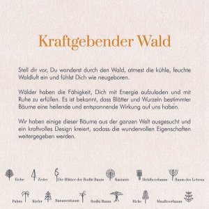 Organic by Feldman Musselin Schal 55x55cm Kraftgebender Wald