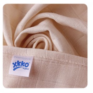 XKKO Organic Mullwindeln Alte Zeiten aus Bio-Baumwolle 70x70cm Natural 5er-Pack