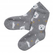People Wear Organic Frottee-Socken Eisbären grau