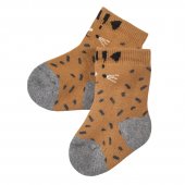 People Wear Organic Baby Frottee-Socken Leopard zimt