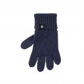 Pure Pure Finger-Handschuhe Wolle-Baumwolle-Seide marine