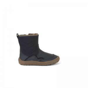 Froddo Barefoot Winter Boots Stiefel gefttert mit Reiverschluss blue