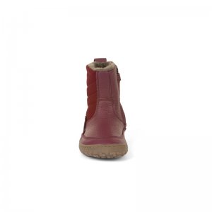 Froddo Barefoot Winter Boots Stiefel gefttert mit Reiverschluss bordeaux 35